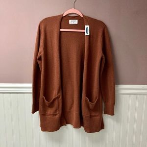 NWT Old Navy rust cardigan with pockets